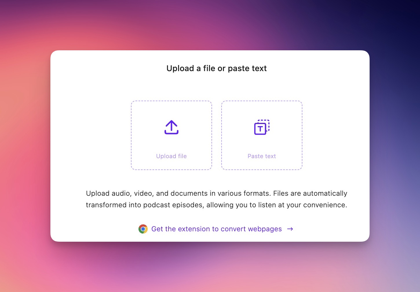 Add content popup